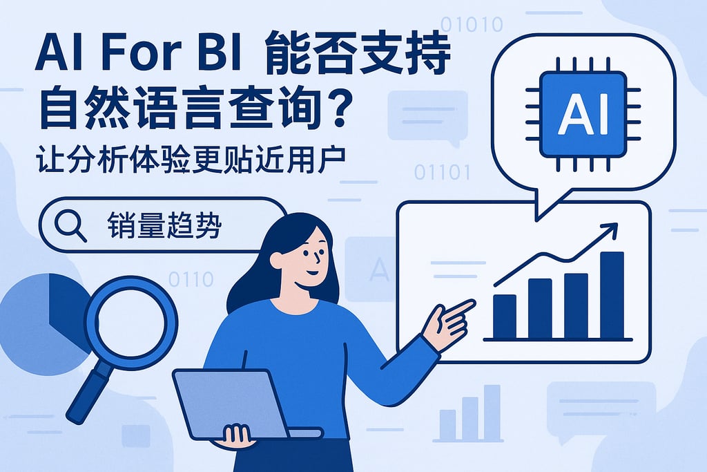 AI For BI能否支持自然语言查询？让分析体验更贴近用户